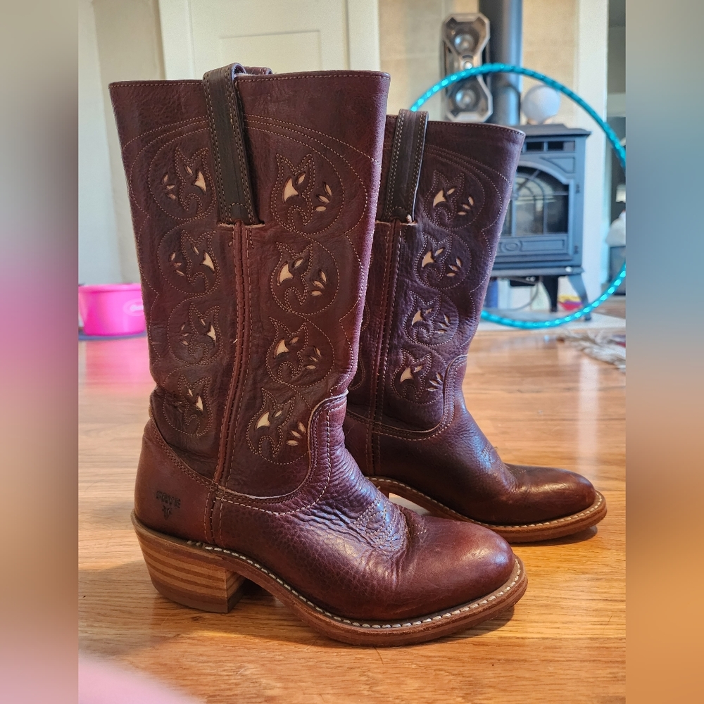 Frye Women's Leather Western Cowboy Boots